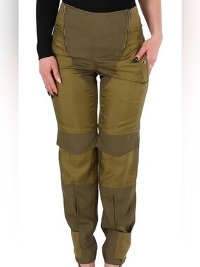 BURBERRY Dark Seaweed Green Cargo Pants US 4